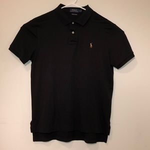 Ralph Lauren Pima Soft Touch Mens Black Polo